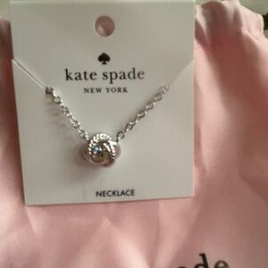 New! Kate Spade Silver Pendant Necklace